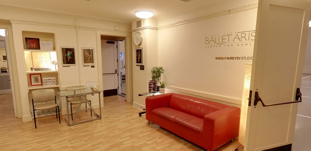 Ballet Arts studio lobby