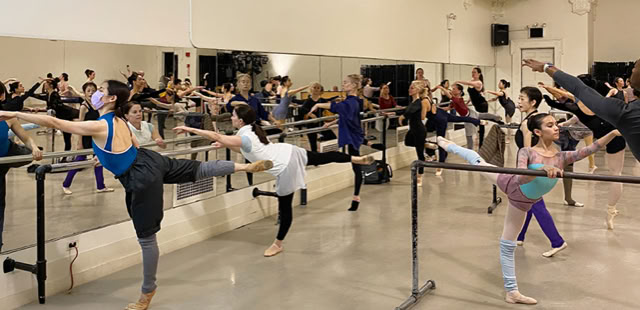 Noriko Hara teaching at Ballet Arts 